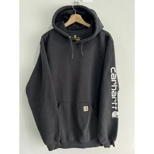 Vintage Carhartt Hoodie Sweater sleeve spellout